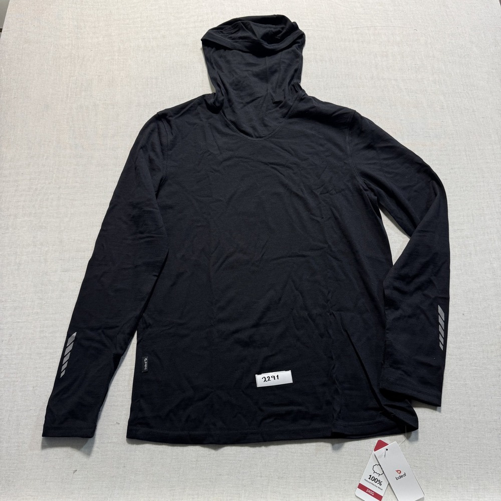Baleaf Merino Wool Hoodie Men Sz S‎ Black New With Tags
